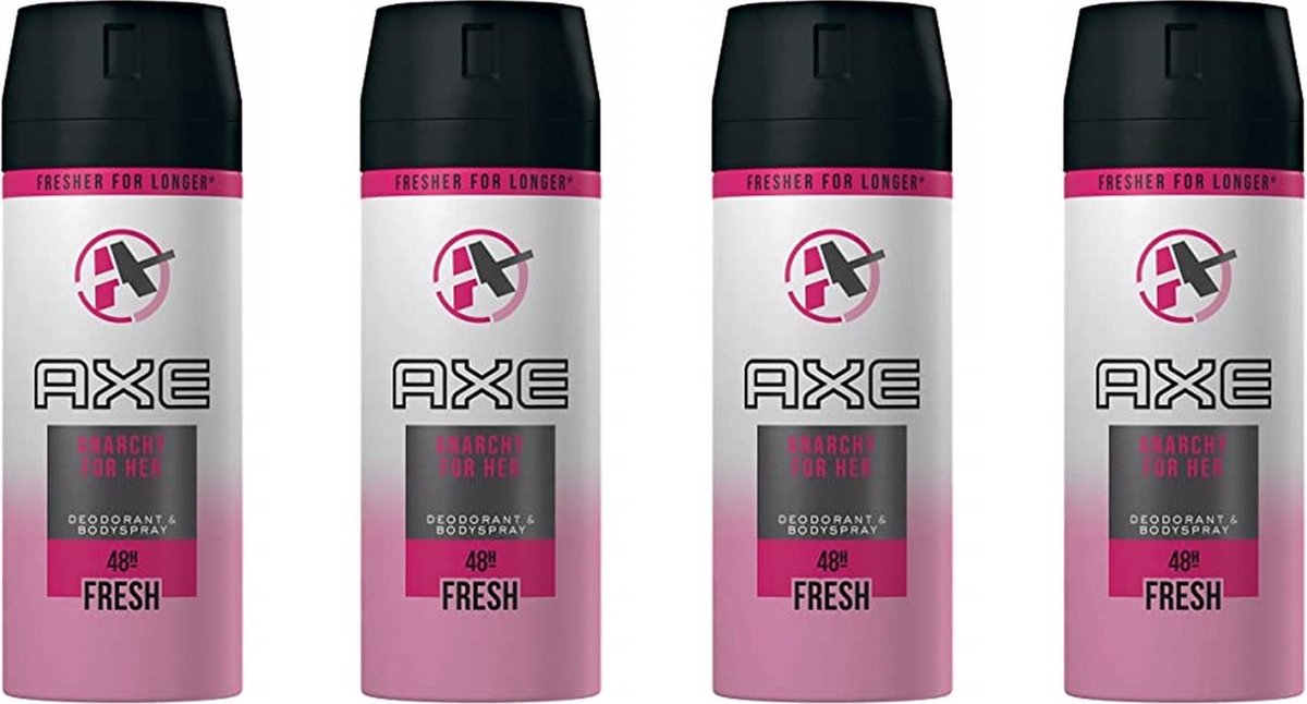 Goedkoopste AXE Anarchy For Her Deo Spray - 4 x 150 ml