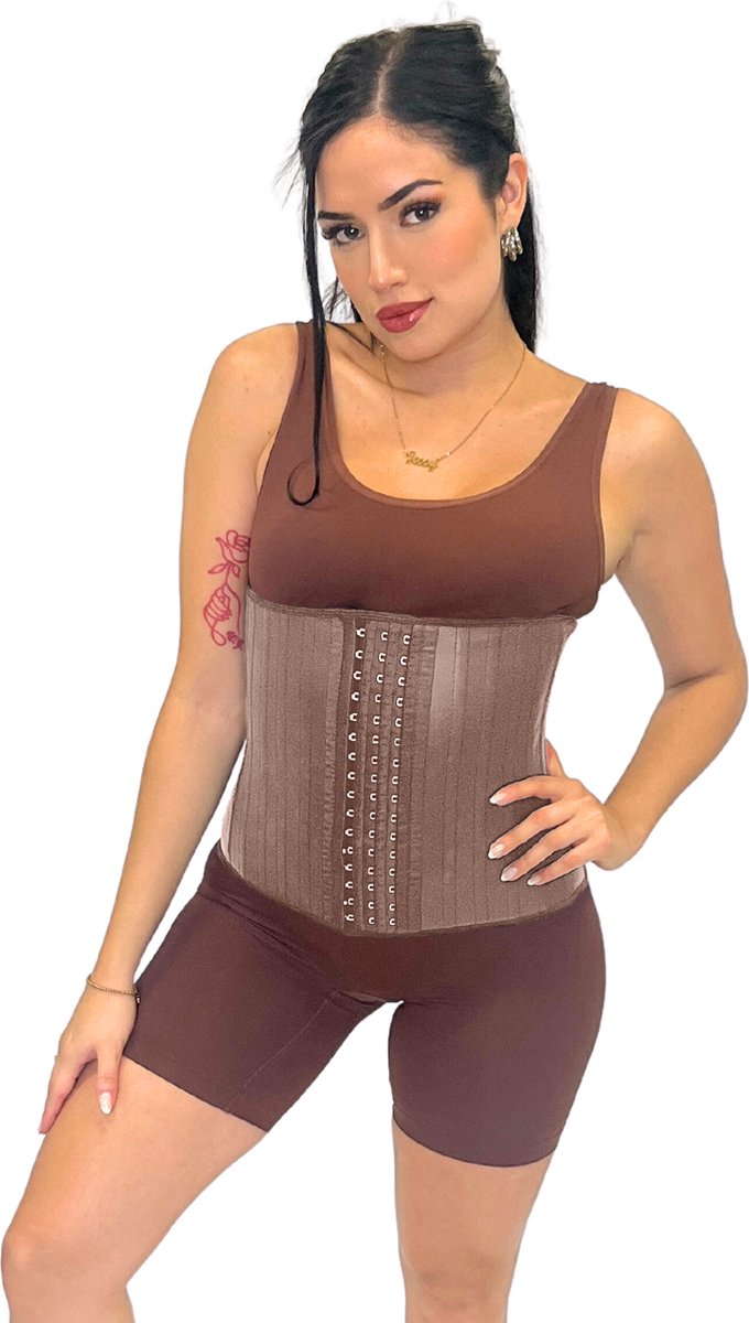 XL Beige Waist trainer snel afvallen corset body shaper dames buikband na  zwangerschap