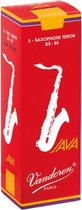 Anches de saxophone ténor Vandoren JAVA « Filed - Red Cut » 5 pièces Force 2.5