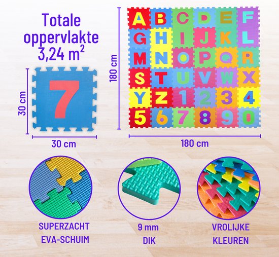 Dalle puzzle en mousse pour bébés et enfants