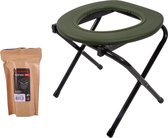 Ultimate Camper-Comfort Toilet + 15 Biodegradable Toilet Bags | Bivvy accessoire