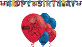 Amscan – Super Mario – Versierpakket – Letterslinger - Ballonnen – Versiering - Kinderfeest.