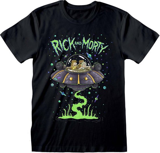 Rick And Morty Shirt - Spaceship maat S