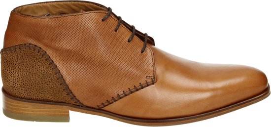 Paulo Bellini 1751 - Volwassenen Business half-hoog - Kleur: Cognac - Maat: 38