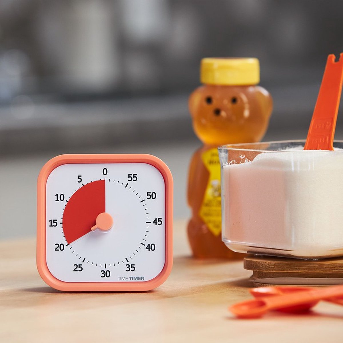 Time Timer® MOD HOME EDITION - kleur Dreamsicle Orange - 60 Minuten visuele timer - V2.0 — afbeelding 2