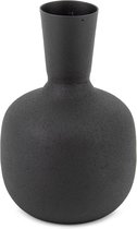 Vase métal noir - Kolony - Vase fleuri - 4x9.5x14.5cm