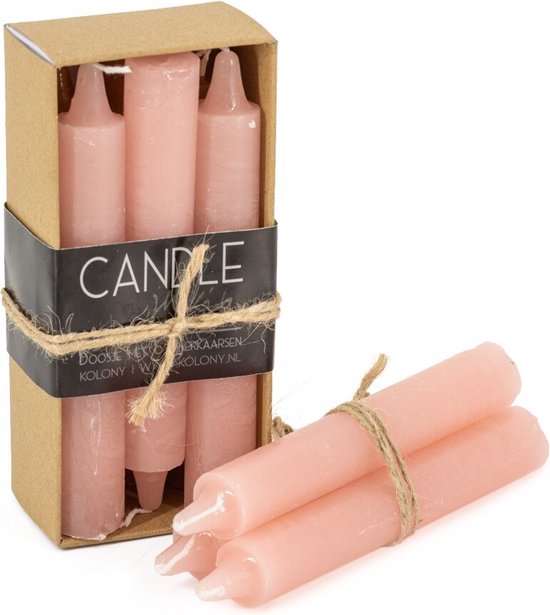 Candle Junkie doosje dinerkaarsen 6 kaarsen