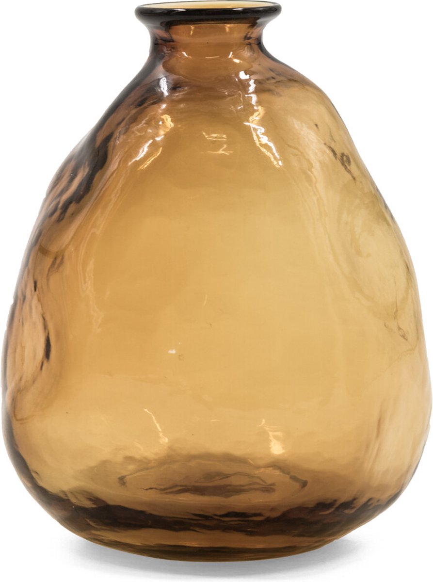 homebound by ky Glazen vaas roest | glazen vaas | 16.5x16.5x19.5cm | stijlvolle vaas