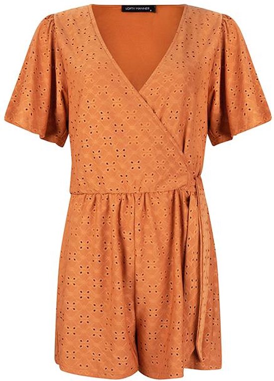 Lofty Manner Broek Playsuit Amya Of21 350 Orange Dames