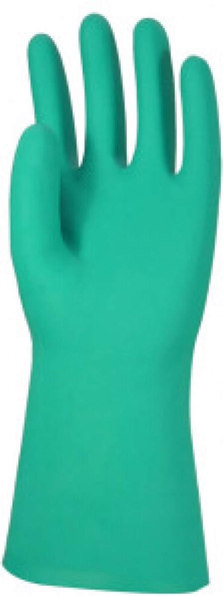 Goedkoopste DPL handschoen nitril groen gecoat mt L (09