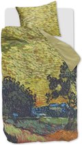 Beddinghouse x Van Gogh Museum Evening Twilight dekbedovertrek - Eenpersoons - 140x200/220 - Oker