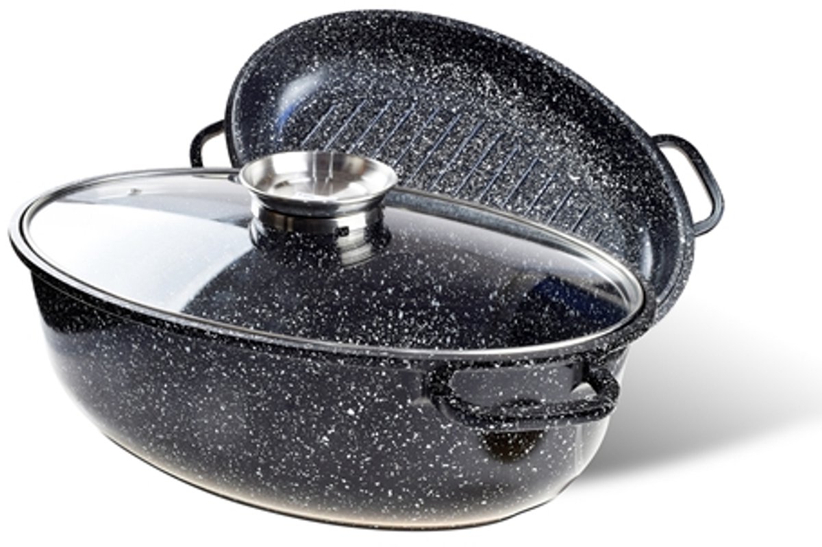 Edënbërg Stonetec Line -  Luxe Braadpan set van Gesmeed Aluminium