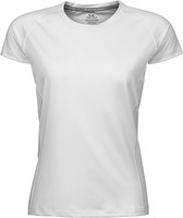 Chemise de sport CoolDry à manches courtes pour femmes , White - S