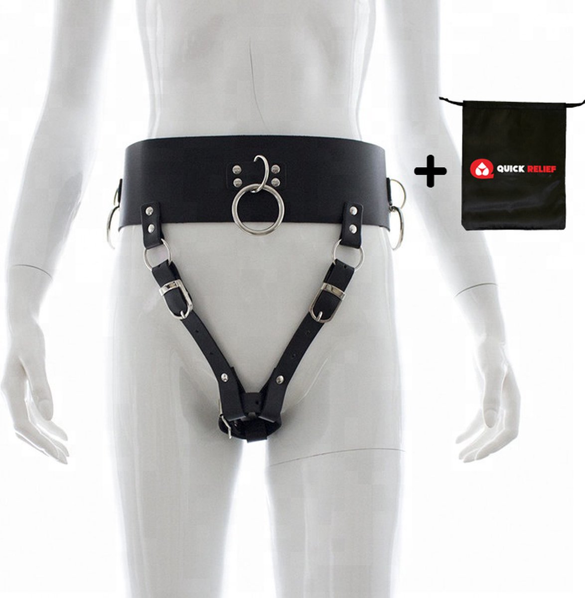 Quick Relief Forced Orgasm™ - Kuisheidsgordel voor Vrouwen - Chastity - Riem - BDSM - Bondage Set - Female Chastity Belt