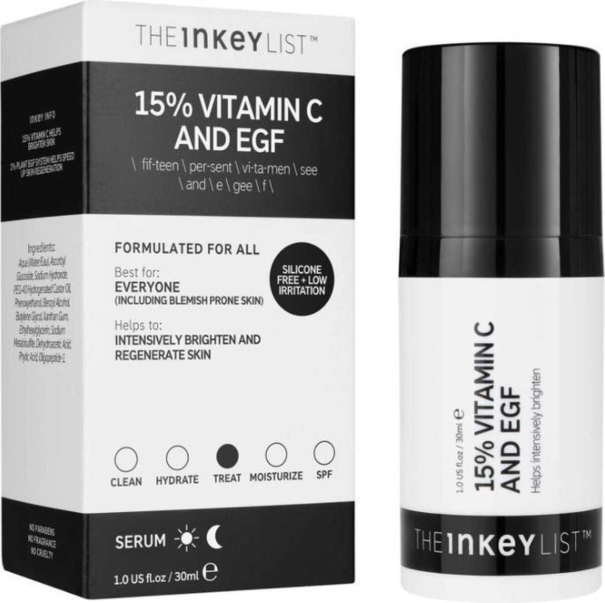 The INKEY List - Vitamine C en (GEF) Serum gezicht verzorging