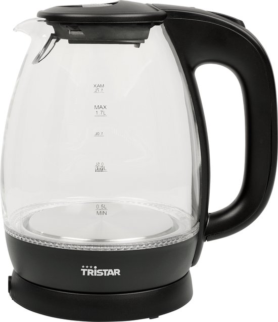 Aigostar 2200W Glass Electric Kettle 1.0L Black VDE / Elfin 