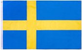 VlagDirect - Zweedse vlag - Zweden vlag - 90 x 150 cm.