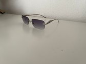 LGEURA - lunettes de soleil - verres gris océan - branches argentées - lunettes léopard - lunettes d'été - unisexe - lunettes de soleil pour femmes et hommes - sans monture.