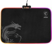 Mauspad Gaming MSI Agility GD60 RGB Beleuchtung mit USB-A Anschluss Stoff 39x29cm Black