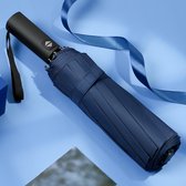 Paraplu - Opvouwbaar - Inklapbaar - Windproof - UV bescherming - Lichtgewicht - Cadeau - Met geschenkdoos - 12 ribben - Blauw