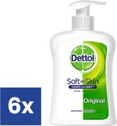 Dettol Soft On Skin Savon Mains Original - 6 x 250 ml