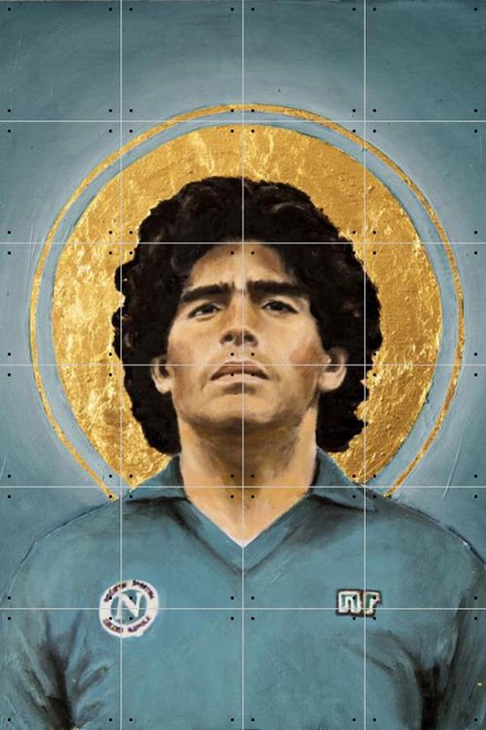 IXXI Diego Maradona - Wanddecoratie - Portretten - 80 x 120 cm