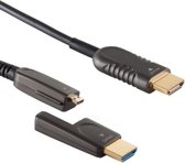 S-Impuls Actieve HDMI optical fiber kabel met smalle connector - versie 2.0 (4K 60Hz HDR) - 40 meter