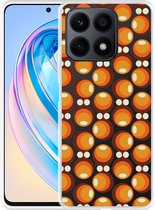 Cazy Hoesje geschikt voor Honor X8a 70s Oranje