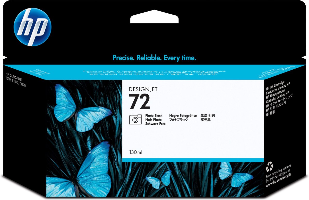 HP 72 - Inktcartridge / Foto Zwart (C9370A)