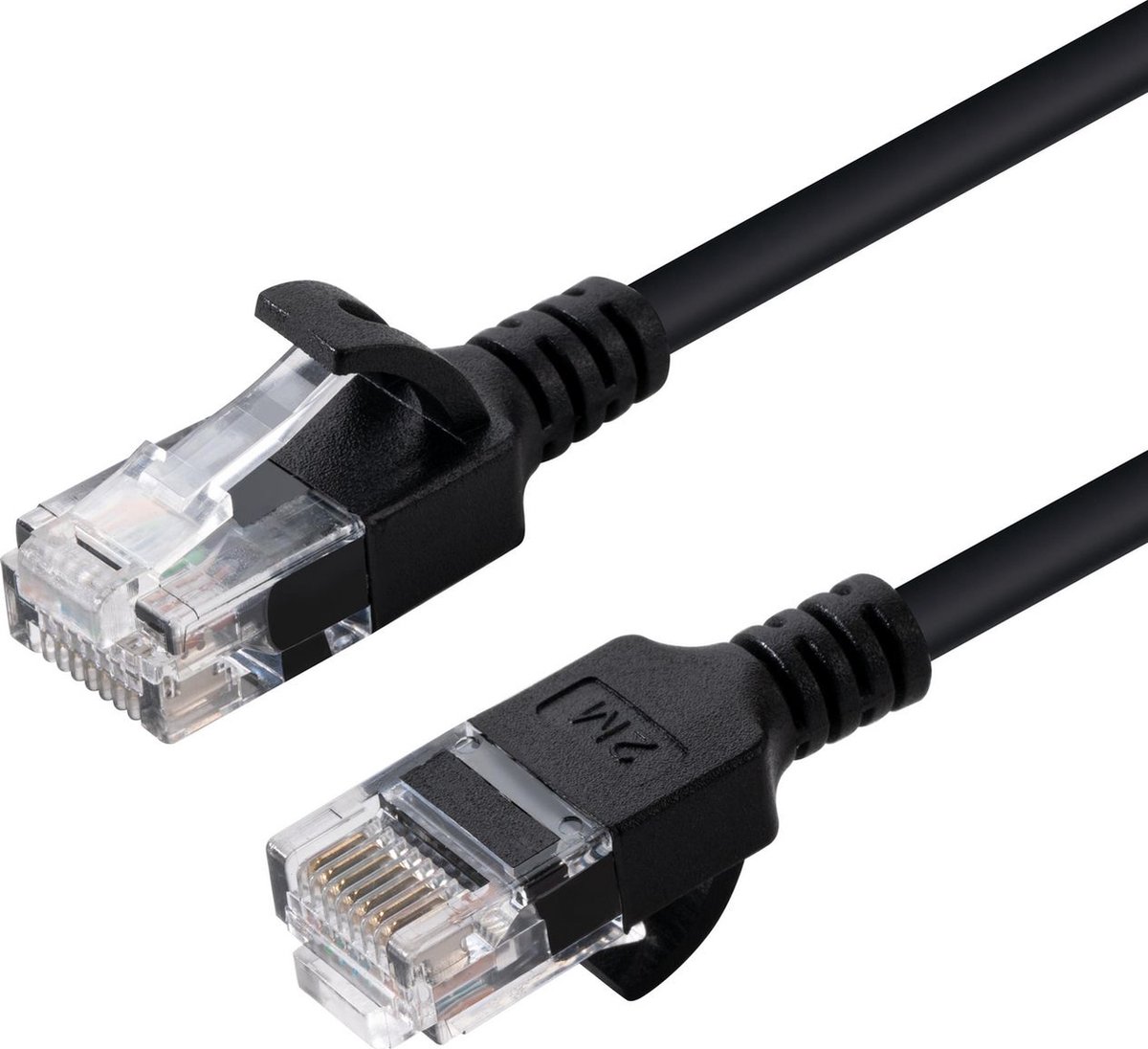 Microconnect V-UTP6A005S-SLIM netwerkkabel Zwart 0,5 m Cat6a U/UTP (UTP)