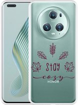 Cazy Hoesje geschikt voor Honor Magic5 Pro Stay Cozy