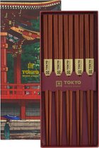 TOKYO DESIGN STUDIO chopstick Giftset/5 Plain Brown