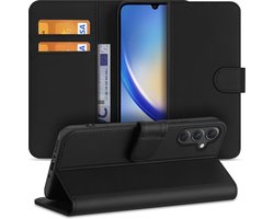 Book Cover Hoesje voor de Samsung Galaxy A34 5G Zwart met Pasjeshouder