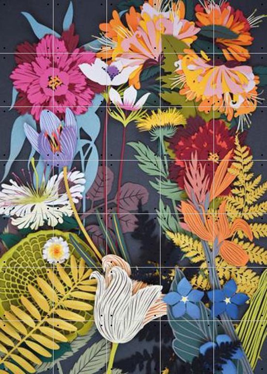 IXXI Garden of Nature - Wanddecoratie - Bloemen en Planten - 100 x 140 cm