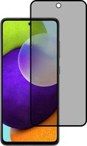 Smartphonica Privacy full cover voor Samsung Galaxy A52 tempered glass screenprotector van gehard glas met afgeronde hoeken geschikt voor Samsung Galaxy A52