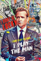 Harvey Specter Poster - Suits Poster - Harvey Specter - Motivatie - Quotes - Gabriel Macht - Serie Poster - Cinematic Poster - 61x91 - Geschikt om in te lijsten