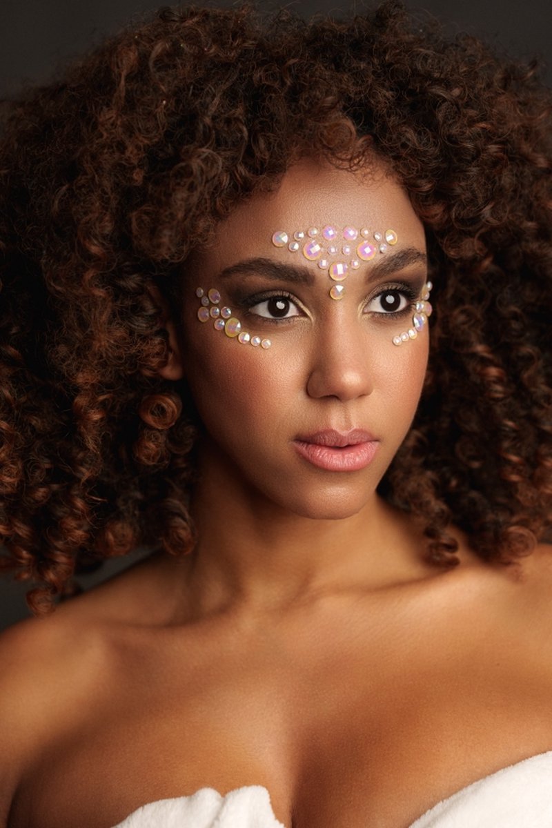 Goedkoopste Body Jewelry Stickers - Face - Glow in the Dark - Opal