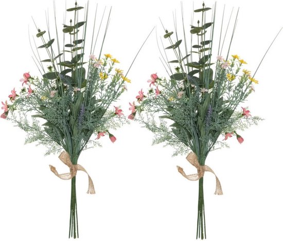 Atmosphera Bouquet de fleurs Fleurs artificielles Eucalyptus 2x