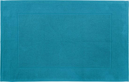 Tiseco Home Studio - Badmat DELUX - SET/2 - 100% katoen - 750 g/m² - superzacht en zeer absorberend - Rechthoek - 50x80 cm - Turkoois