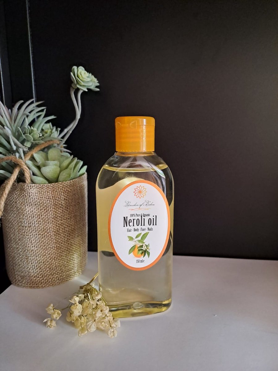 Goedkoopste Garden of Eden - Pure organic Marokkaanse Neroli / oranjebloesem olie koudgeperst 150ml voor huid en haar - sinaasappelbloesem olie - body olie - massage olie