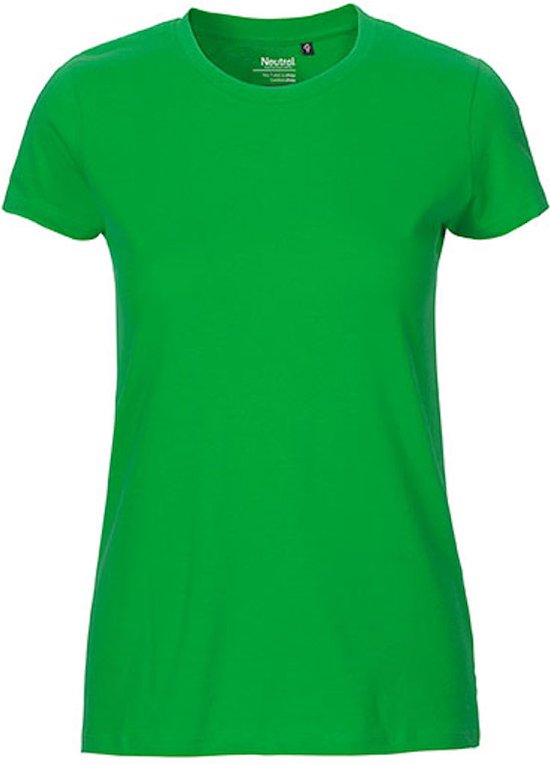 Fairtrade Ladies Fit T-Shirt met ronde hals Green - L