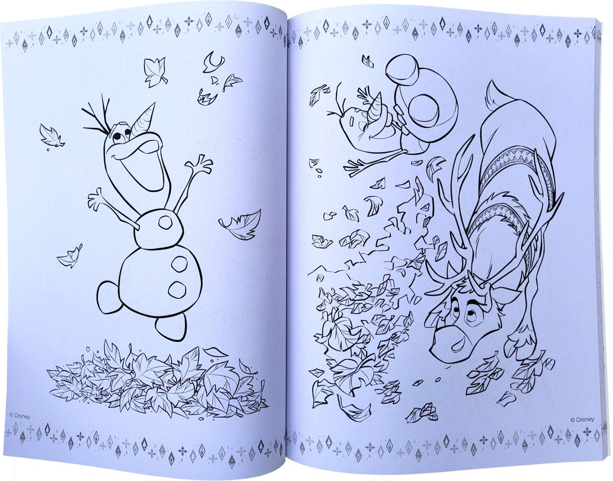 Livre de coloriage Disney Megacolor Frozen livre de coloriage et  d'autocollants, y