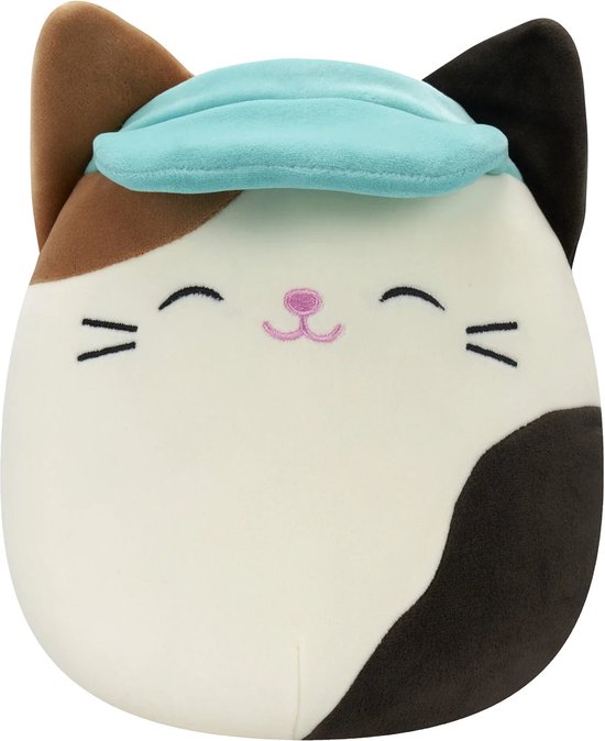 Squishmallow Knuffel 19CM Cam the Cat with Teal Visor bol
