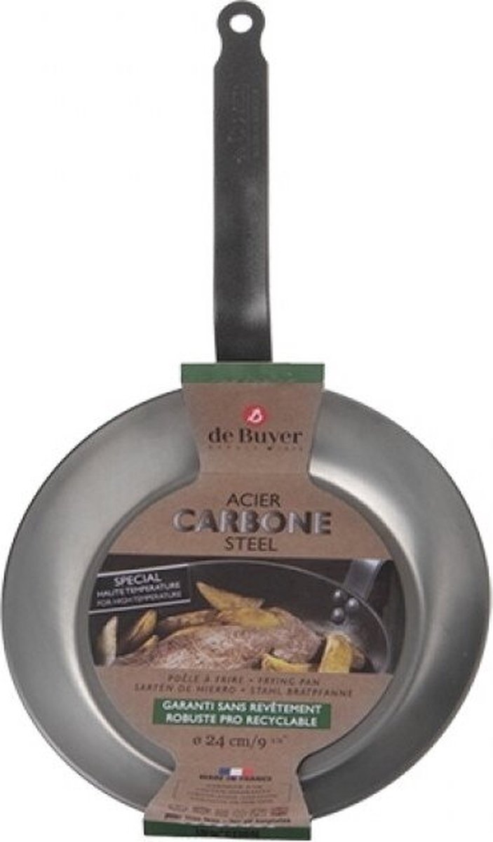 de Buyer Acier Carbone Plus-frying pan, 24cm 5113.24