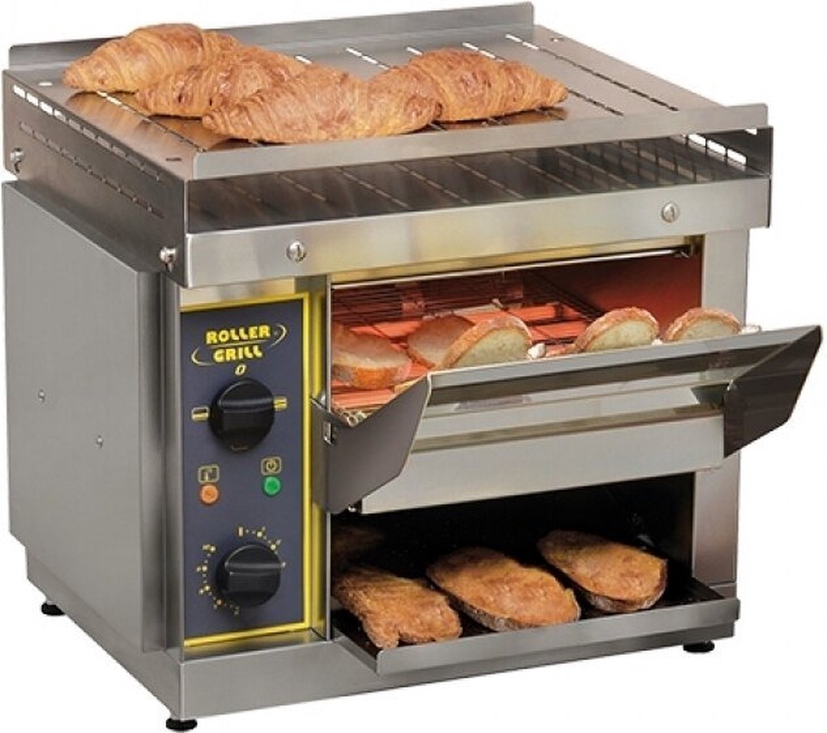 Doorlooptoaster - Ca. 540 Per Uur - Elektrisch - Roller Grill 304020 - Horeca & Professioneel