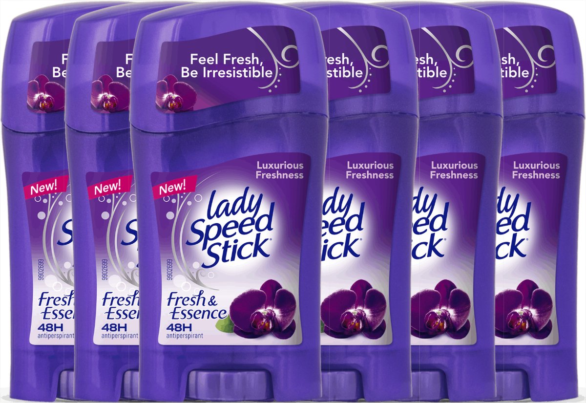 Goedkoopste Lady Speed Stick Luxurious Freshness Deodorant Stick - Beleef Pure en Verfijnde Verfrissing van de Zwarte Orchidee - Verwen jezelf met langdurige frisheid - 6 x 45g