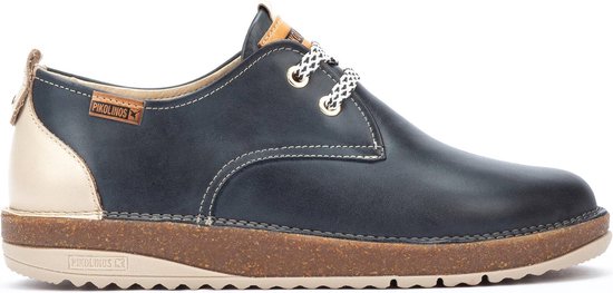 Pikolinos Baza - dames veterschoen - Blauw - maat 37 (EU) 4 (UK)