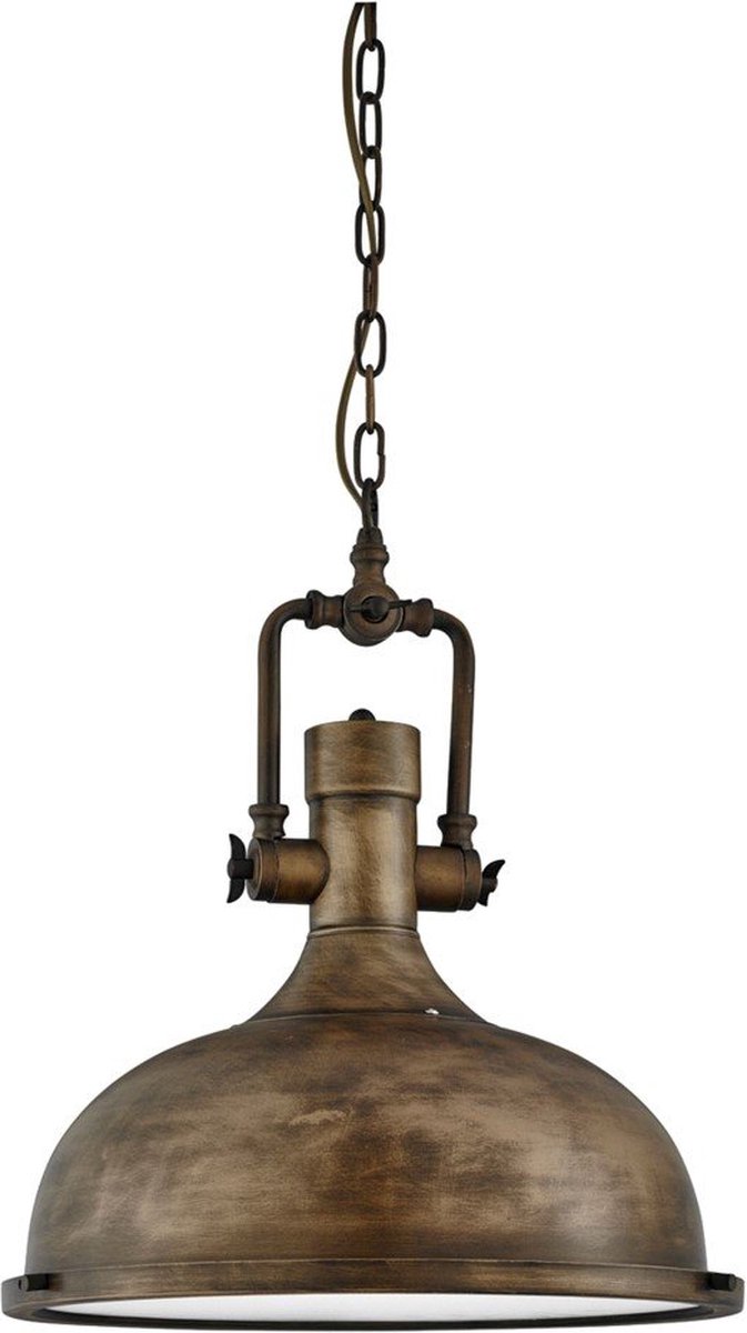 Searchlight INDUSTRIAL PENDANT- Hanglamp - 1 Lichts - Roestbruin