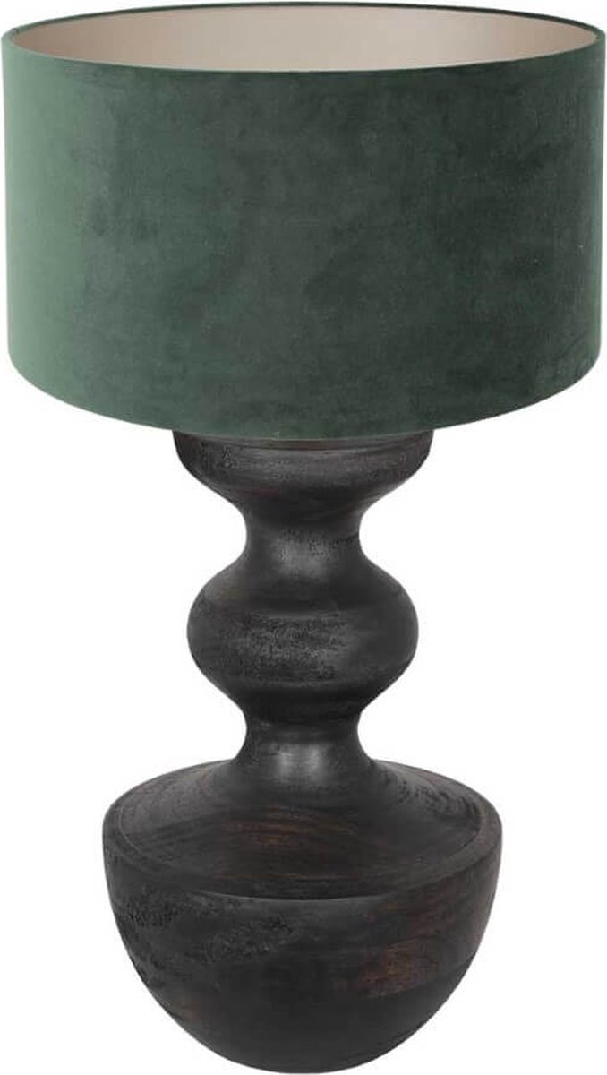 Anne Light & home Lyons tafellamp – ø 40 cm –– groen en zwart