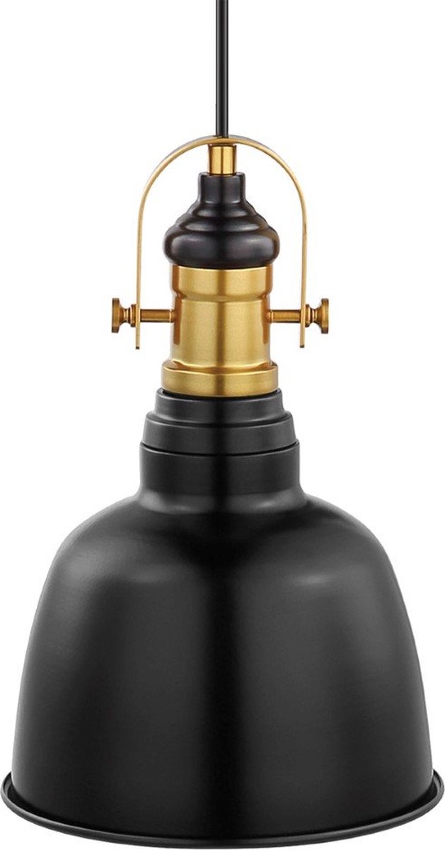 Eglo - Hanglamp Gilwell - Zwart, Bronskleurig